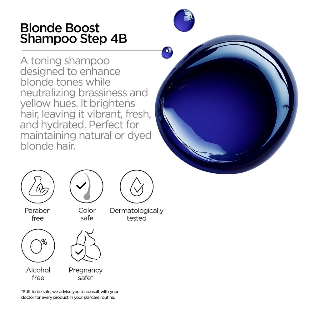 Blonde Boosting Shampoo. Paso 4B