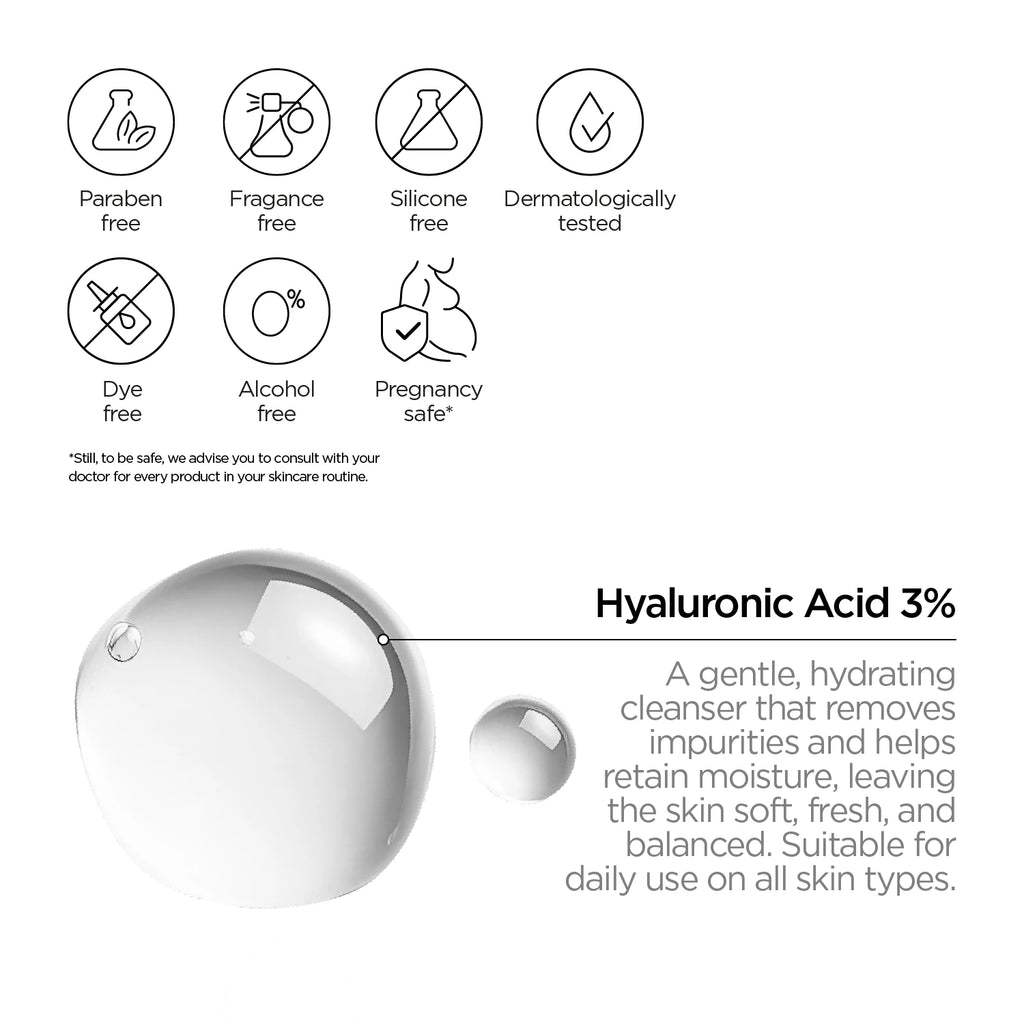 Hyaluronic Acid 3% Face Wash